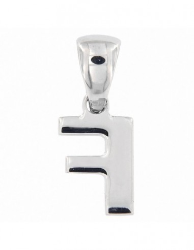 Ciondolo Oro Bianco Lettera F [d7d3dfe1]