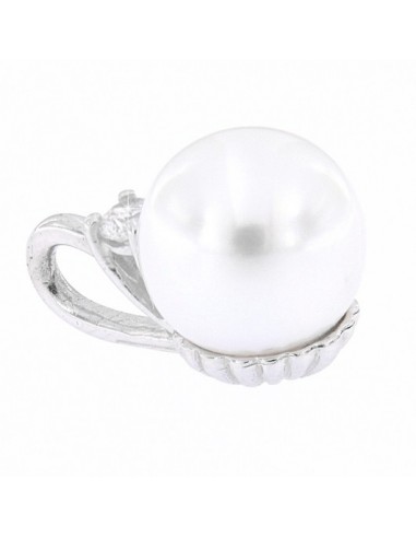 Ciondolo Oro Bianco Perla Con Zircone [e762c6e4]