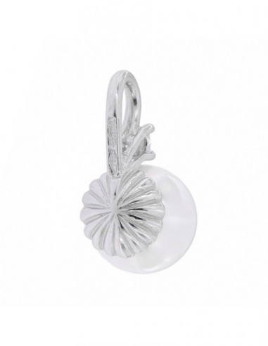 Ciondolo Oro Bianco Perla Con Zircone [507f07e0]