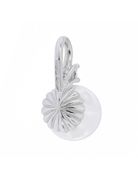 Ciondolo Oro Bianco Perla Con Zircone [507f07e0]