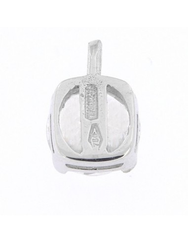 Ciondolo Oro Bianco Punto Luce Zirconi 5MM [f30578e8]