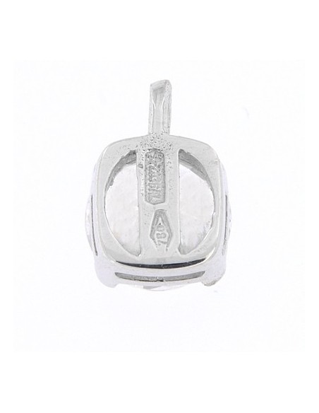 Ciondolo Oro Bianco Punto Luce Zirconi 5MM [f30578e8]