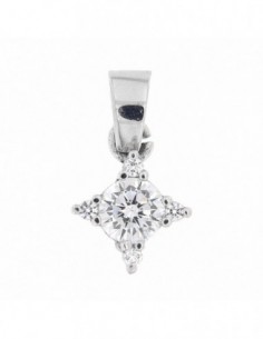 Ciondolo Oro Bianco Punto Luce 9,50MM [48b1b675]