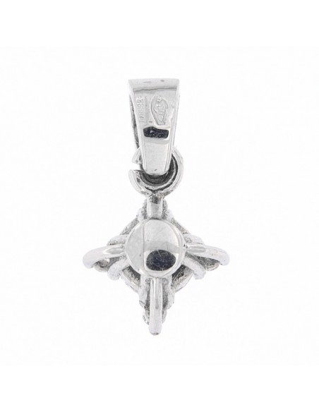 Ciondolo Oro Bianco Punto Luce 9,50MM [7cfbd03a]