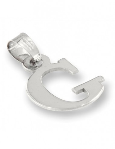 Ciondolo Oro Bianco Iniziale Lettera G [3fc772de]