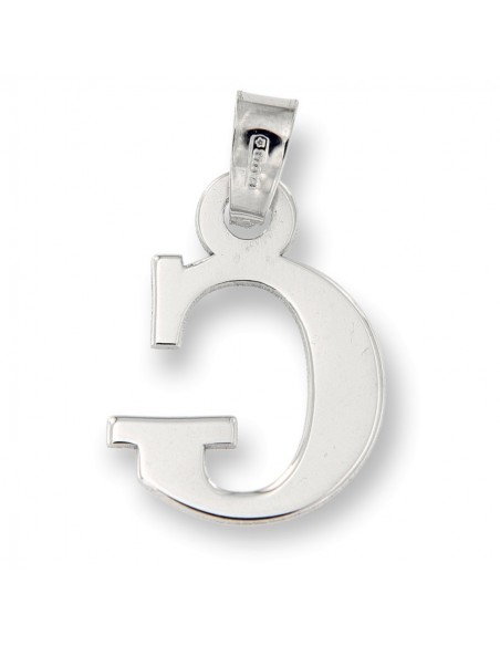 Ciondolo Oro Bianco Iniziale Lettera G [88dab3da]