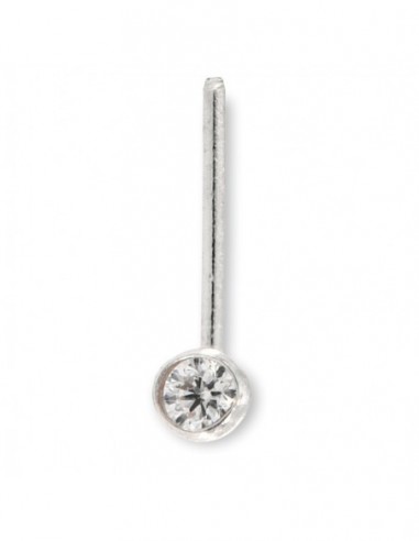 Piercing Oro Bianco Nasello Zircone Bianco [d726ed0d]