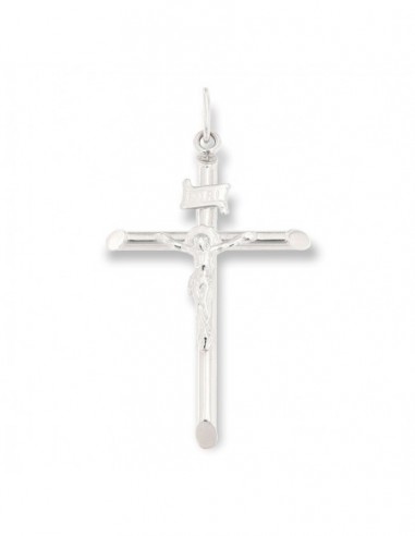 Ciondolo Oro Bianco Gesù Cristo In Rilievo 45,50CM [b3bde138]