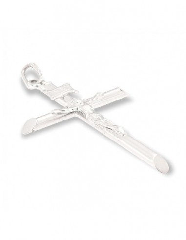 Ciondolo Oro Bianco Gesù Cristo In Rilievo 45,50CM [a2d20908]