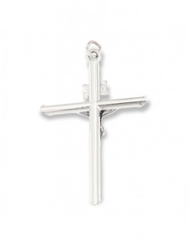Ciondolo Oro Bianco Gesù Cristo In Rilievo 45,50CM [15cfc80c]