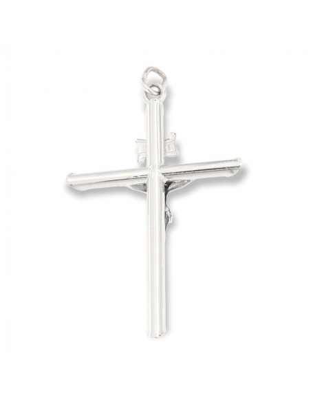 Ciondolo Oro Bianco Gesù Cristo In Rilievo 45,50CM [15cfc80c]