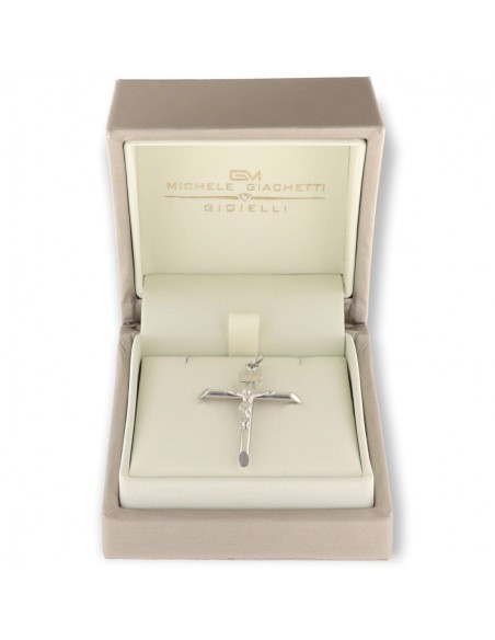 Ciondolo Oro Bianco Gesù Cristo In Rilievo 45,50CM [109f8f12]