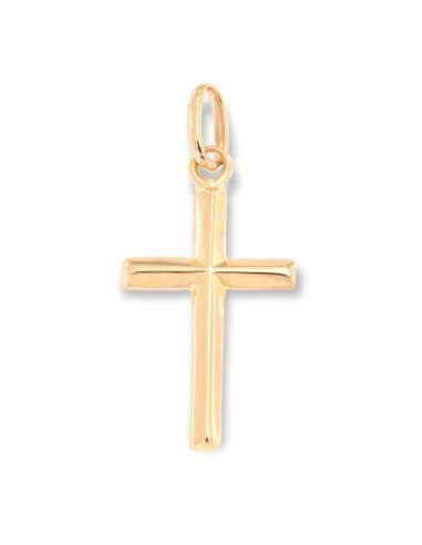 Ciondolo Oro Giallo Croce Liscia Lucida 0,85 GR [3034e8cc]