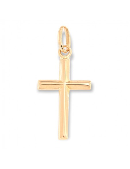 Ciondolo Oro Giallo Croce Liscia Lucida 0,85 GR [3034e8cc]