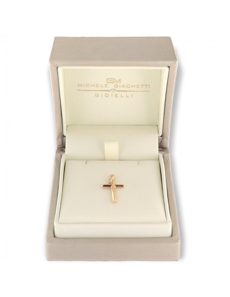 Ciondolo Oro Giallo Croce Liscia Lucida 0,85 GR [5757d90f]