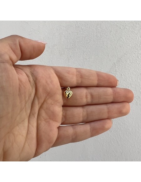 Ciondolo Oro Giallo Cuore Bombato Piccolo 0,45GR [64bd46c4]