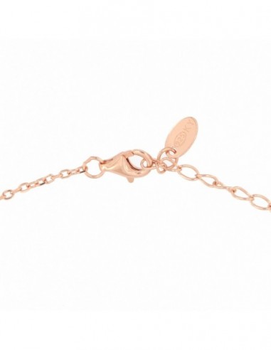 Collana Argento Rosato Catena Con Pendente Cuore [b8ea3469]