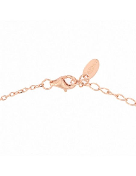 Collana Argento Rosato Catena Con Pendente Cuore [b8ea3469]