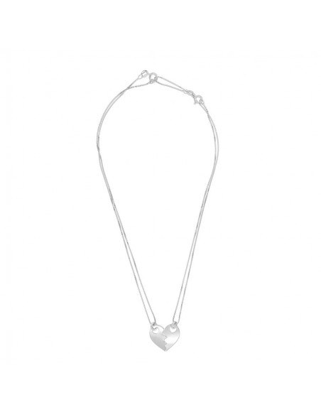 Collana Argento Rodiato Cuore Divisibile 17MM [86029c6f]