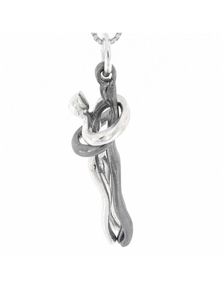 Collana Argento Rodiato Abbraccio 45CM [91b90875]