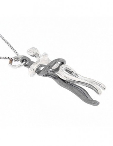 Collana Argento Rodiato Abbraccio 45CM [94e94f6b]