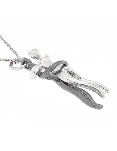Collana Argento Rodiato Abbraccio 45CM [94e94f6b]