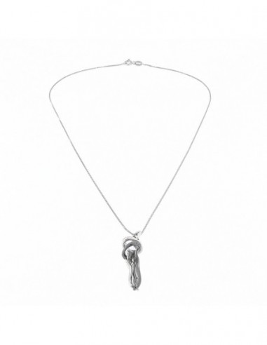 Collana Argento Rodiato Abbraccio 45CM [23f48e6f]