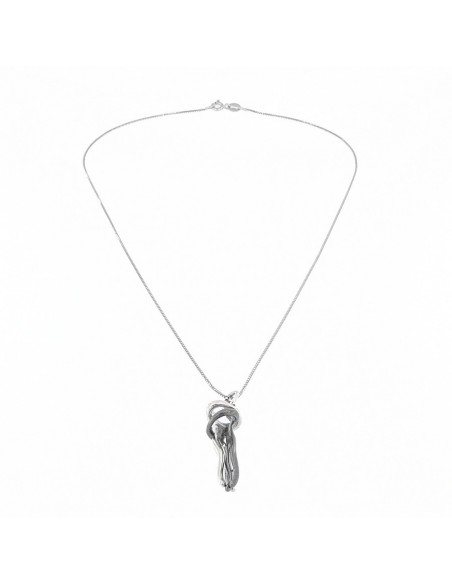Collana Argento Rodiato Abbraccio 45CM [23f48e6f]