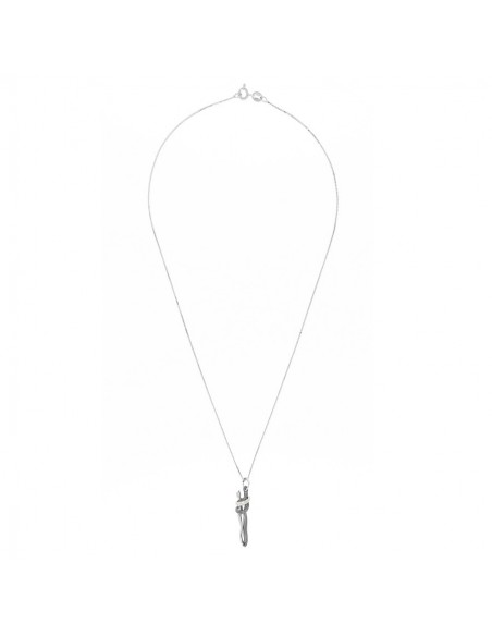 Collana Argento Rodiato Abbraccio 45CM [fad2cd62]