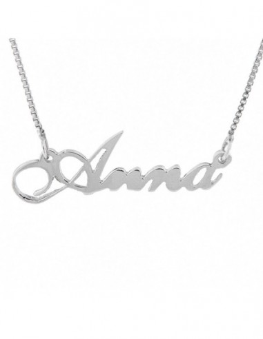 Collana Con Nome Anna Argento Personalizzata [31a81e38]