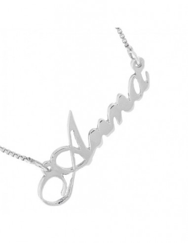 Collana Con Nome Anna Argento Personalizzata [16927cac]