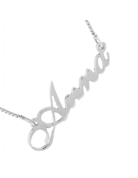 Collana Con Nome Anna Argento Personalizzata [16927cac]