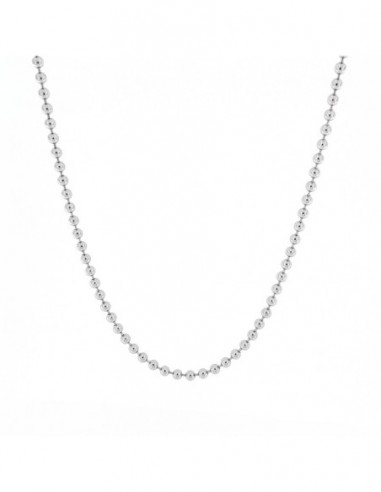 Collana Argento Rodiato Sfere 2,50MM [86b5df3c]