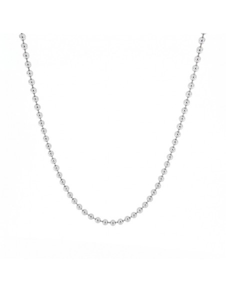 Collana Argento Rodiato Sfere 2,50MM [86b5df3c]