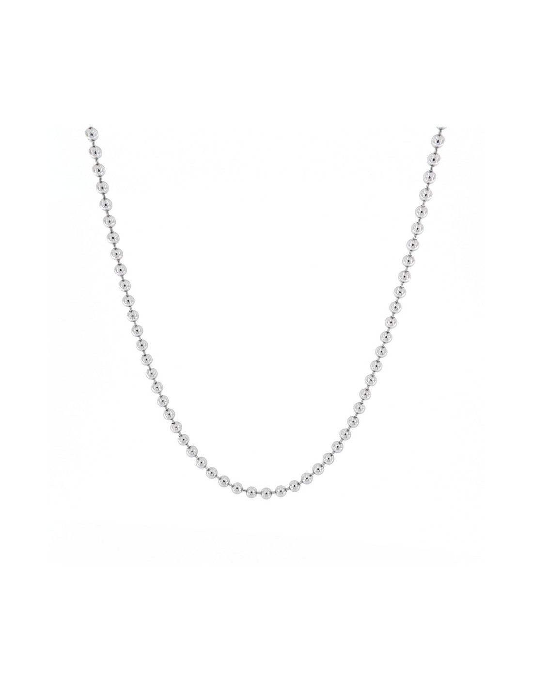 Schöner-SD Collana Uomo/donna In Argento 925 Rodiato – Maglia Diamantata 2,5 Mm, Lunghezza 60 Cm, Chiusura A Moschettone – Made In Italy, Anallergica