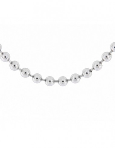 Collana a sfere di Corniola e Argento 925 rodiato - Collane Corniola