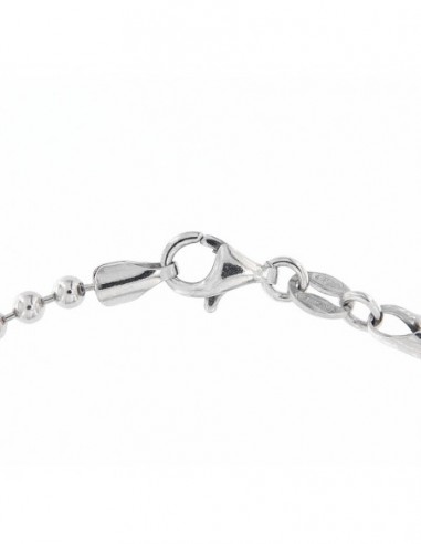 Collana Argento Rodiato Sfere 2,50MM [946ee3b3]