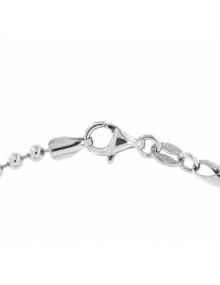 Collana Argento Rodiato Sfere 2,50MM [946ee3b3]