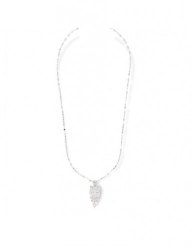 Collana Argento Rodiato Marina Schiacciata Sphynx [37149cbb]