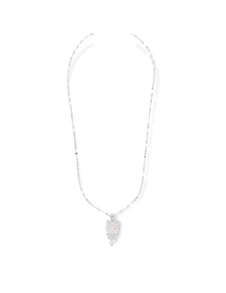 Collana Argento Rodiato Marina Schiacciata Sphynx [37149cbb]