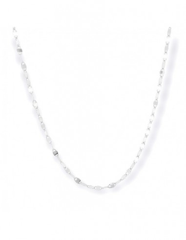 Collana Argento Rodiato Marina Schiacciata [e22ed309]