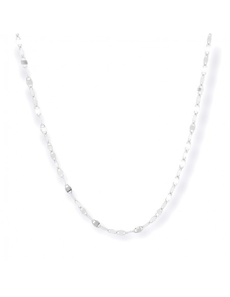 Collana Argento Rodiato Marina Schiacciata [e22ed309]