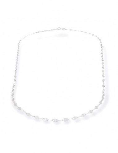 Collana Argento Rodiato Marina Schiacciata [02f5c2a0]