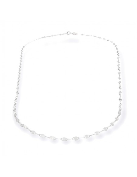 Collana Argento Rodiato Marina Schiacciata [02f5c2a0]