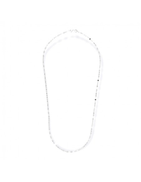 Collana Argento Rodiato Marina Schiacciata [07a585be]