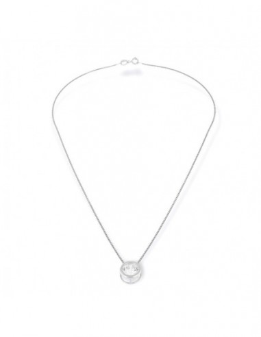 Collana Argento Rodiato Punto Luce 8MM [cf3dcac8]