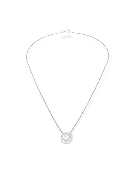 Collana Argento Rodiato Punto Luce 8MM [cf3dcac8]