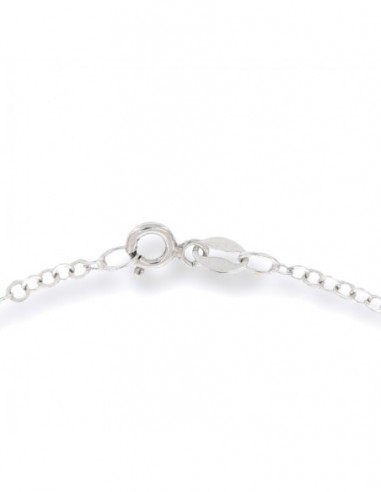 Collana Argento Rodiato Rollo Schiacciata 40CM [59a6ebdb]