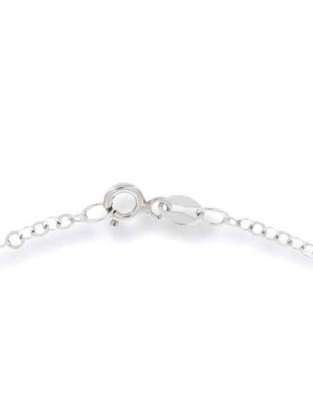 Collana Argento Rodiato Rollo Schiacciata 40CM [59a6ebdb]