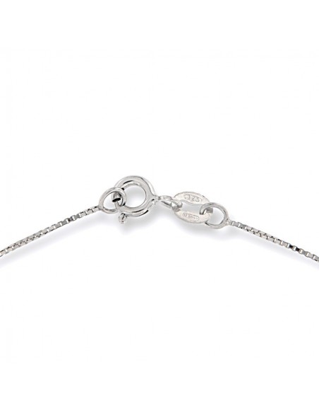 Collana Argento Rodiato Principessa Blu 7x5MM [5fad2a0b]